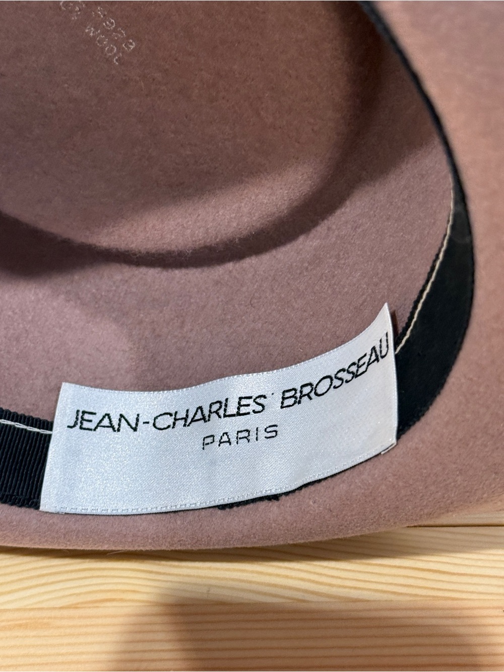 Vintage Jean-Charles Brosseau Paris Wool Fedora – Taupe/Brown - Picture 8 of 14